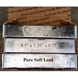 thumbnail image 2 of 15+ Pounds Of Pure Lead Ingots – 10-Pack, Made In USA, For Fishing Sinkers, Bullets, Diving Weights 2 of 5